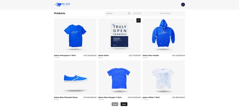 Seleor - Ecommerce App